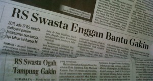 Foto Surabaya Post halaman tujuh dan Surabaya Pagi Halaman tiga