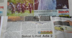 Dikutip dari media koran Merapi dan Tribun Jogja